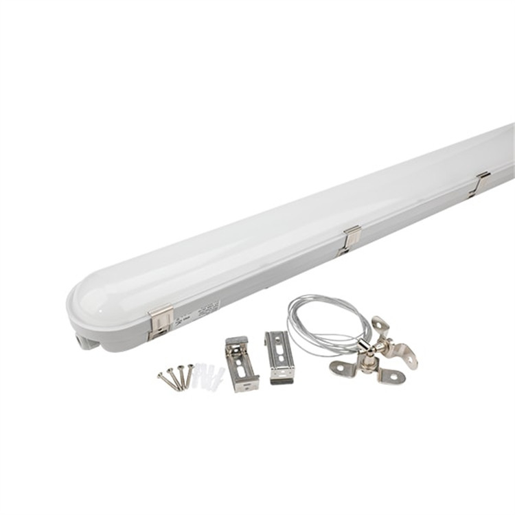 Tri-Proof LED T8 Lighting with Aluminum Body+ PC Cover, PF >0.90, Milky and Clear Cover, 5 Years Warranty
